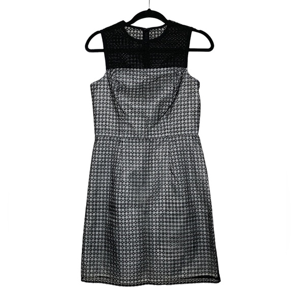 Shoshanna Lace Overlay Sleeveless Cocktail Dress - Picture 1 of 5